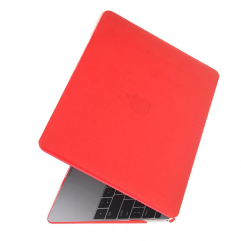 Étui de protection transparent en cristal transparent de couleur pour Macbook 12 pouces (rouge) SH040R1171-05