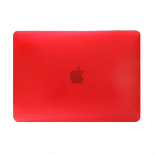 Étui de protection transparent en cristal transparent de couleur pour Macbook 12 pouces (rouge) SH040R1171-05