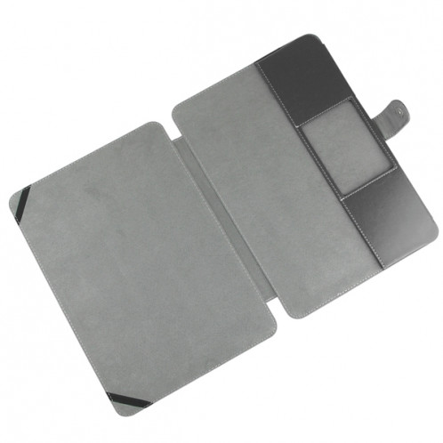 Housse en cuir pour ordinateur portable avec bouton pression pour MacBook Pro Retina 13,3 pouces (noir) SH003B177-09
