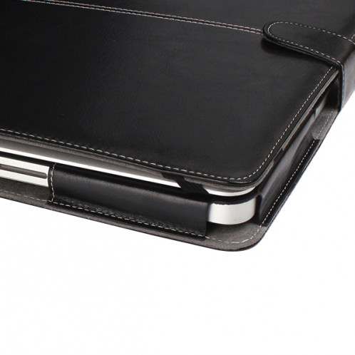 Housse en cuir pour ordinateur portable avec bouton-pression pour MacBook Pro 15,4 pouces (noir) SH005B949-010