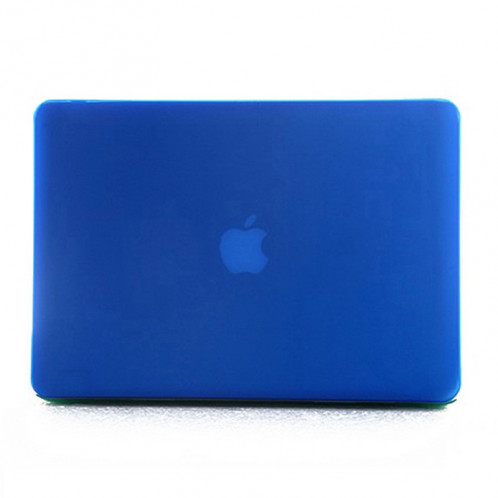 ENKAY pour MacBook Air 11.6 pouces (version US) / A1370 / A1465 4 en 1 Coque de protection en plastique dur avec protection d'écran et clavier et bouchons anti-poussière (bleu foncé) SE090D986-010