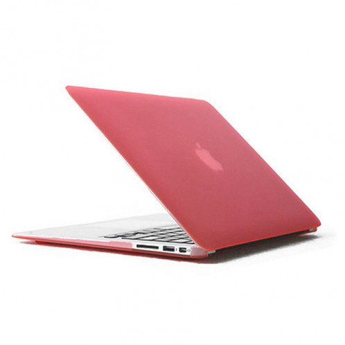 ENKAY pour MacBook Air 11.6 pouces (Version US) / A1370 / A1465 4 en 1 Coque de protection en plastique dur avec protection d'écran et protège-clavier et bouchons anti-poussière (rose) SE090F453-010