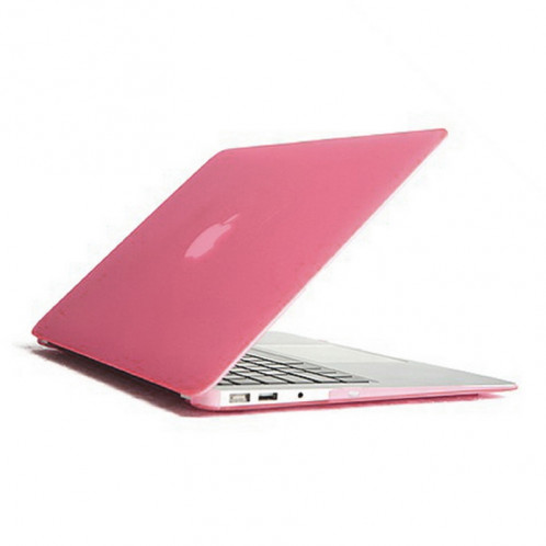 ENKAY pour MacBook Air 11.6 pouces (Version US) / A1370 / A1465 4 en 1 Coque de protection en plastique dur avec protection d'écran et protège-clavier et bouchons anti-poussière (rose) SE090F453-010