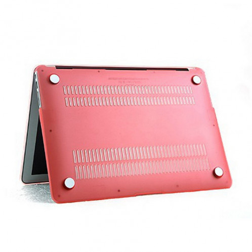 ENKAY pour MacBook Air 11.6 pouces (Version US) / A1370 / A1465 4 en 1 Coque de protection en plastique dur avec protection d'écran et protège-clavier et bouchons anti-poussière (rose) SE090F453-010