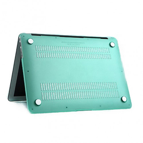 ENKAY pour MacBook Air 11,6 pouces (version US) / A1370 / A1465 4 en 1 Coque de protection en plastique dur avec protection d'écran et protège-clavier et bouchons anti-poussière (vert) SE090G247-010