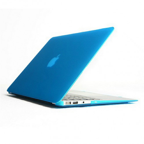 ENKAY pour MacBook Air 11.6 pouces (Version US) / A1370 / A1465 4 en 1 Coque de protection en plastique dur avec protecteur d'écran et clavier de protection et bouchons anti-poussière (bleu) SE090L1183-010