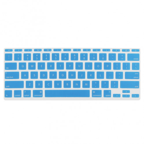 ENKAY pour MacBook Air 11.6 pouces (Version US) / A1370 / A1465 4 en 1 Coque de protection en plastique dur avec protecteur d'écran et clavier de protection et bouchons anti-poussière (bleu) SE090L1183-010
