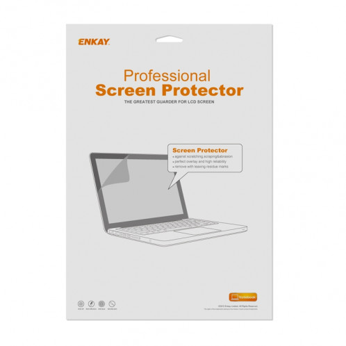 ENKAY pour MacBook Air 11,6 pouces (version US) / A1370 / A1465 4 en 1 Coque de protection en plastique dur avec protection d'écran et protège-clavier et bouchons anti-poussière (blanc) SE090W1074-010