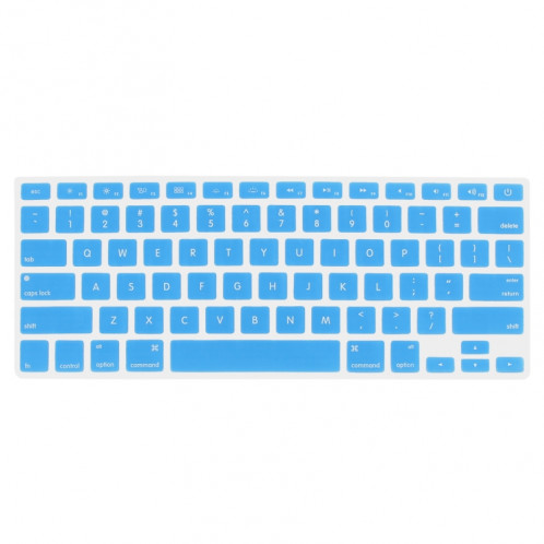 ENKAY pour MacBook Air 13,3 pouces (Version US) 4 en 1 Coque de protection en plastique dur givré avec protecteur d'écran et clavier et bouchons anti-poussière (bleu) SE091L886-010