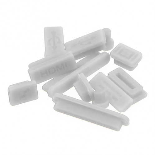 ENKAY pour MacBook Air 13,3 pouces (version US) 4 en 1 Coque de protection en plastique dur givré avec protecteur d'écran et clavier et bouchons anti-poussière (blanc) SE091W453-010