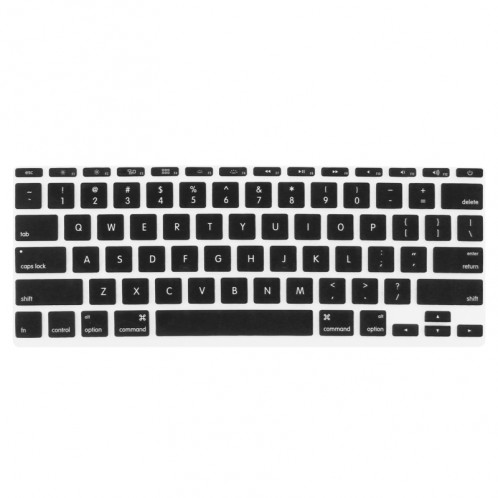 ENKAY pour MacBook Air 11.6 pouces (US Version) / A1370 / A1465 4 en 1 cristal dur coque de protection en plastique avec protecteur d'écran et clavier de protection et bouchons anti-poussière (noir) SE300B335-010