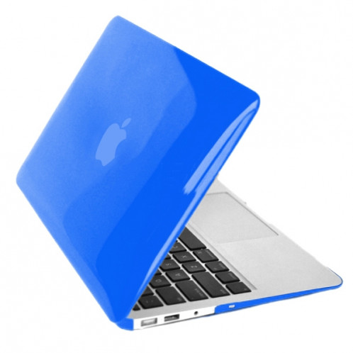 ENKAY pour MacBook Air 11.6 pouces (US Version) / A1370 / A1465 4 en 1 Crystal Hard Shell Housse de protection en plastique avec Protecteur d'écran & Clavier Guard & bouchons anti-poussière (Bleu foncé) SE300D1561-010