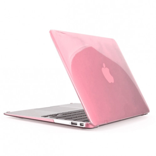 ENKAY pour MacBook Air 11.6 pouces (version US) / A1370 / A1465 4 en 1 Crystal Hard Shell boîtier de protection en plastique avec protecteur d'écran et de la garde du clavier et bouchons anti-poussière (rose) SE300F153-010