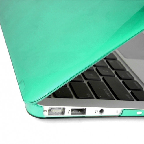 ENKAY pour MacBook Air 11,6 pouces (version US) / A1370 / A1465 4 en 1 Crystal Hard Shell Housse de protection en plastique avec protecteur d'écran et clavier de protection et bouchons anti-poussière (vert) SE300G1415-010