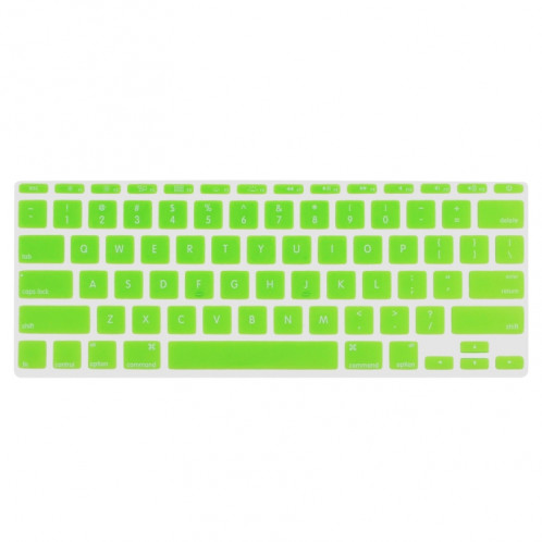 ENKAY pour MacBook Air 11,6 pouces (version US) / A1370 / A1465 4 en 1 Crystal Hard Shell Housse de protection en plastique avec protecteur d'écran et clavier de protection et bouchons anti-poussière (vert) SE300G1415-010