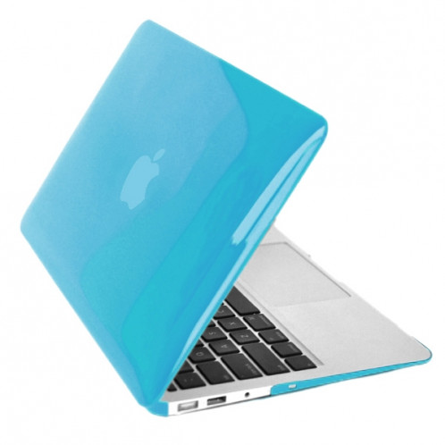 ENKAY pour MacBook Air 11.6 pouces (version US) / A1370 / A1465 4 en 1 Crystal Hard Shell boîtier de protection en plastique avec protecteur d'écran et clavier de protection et bouchons anti-poussière (bleu) SE300L943-010