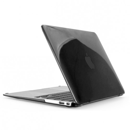 ENKAY pour MacBook Air 13,3 pouces (version US) / A1369 / A1466 4 en 1 cristal dur coque de protection en plastique avec protecteur d'écran et clavier de protection et bouchons anti-poussière (noir) SE301B553-010