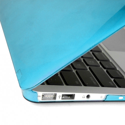 ENKAY pour MacBook Air 13,3 pouces (version US) / A1369 / A1466 4 en 1 Crystal Hard Shell boîtier de protection en plastique avec protecteur d'écran et clavier de protection et bouchons anti-poussière (bleu) SE301L1396-010