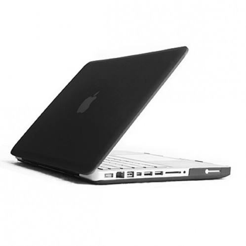 ENKAY pour MacBook Pro 13.3 pouces (US Version) / A1278 4 en 1 Coque de protection en plastique dur givré avec protecteur d'écran et clavier et bouchons anti-poussière (noir) SE302B859-011