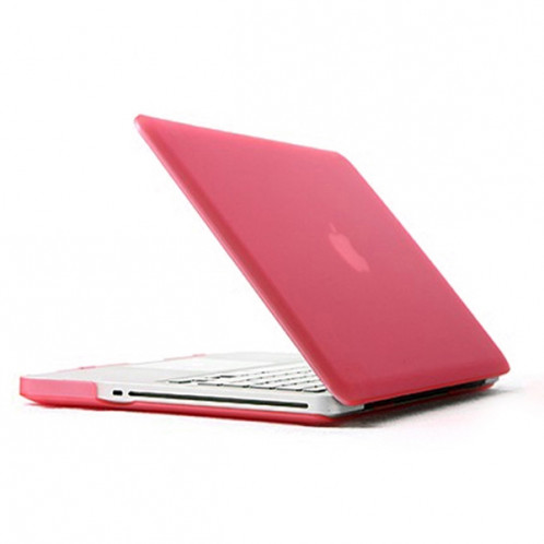 ENKAY pour MacBook Pro 13.3 pouces (US Version) / A1278 4 en 1 Coque de protection en plastique dur givré avec protecteur d'écran et protège-clavier et bouchons anti-poussière (rose) SE302F1274-011