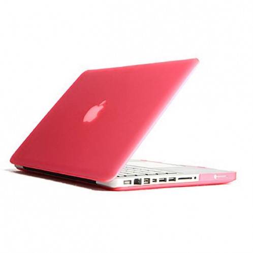 ENKAY pour MacBook Pro 13.3 pouces (US Version) / A1278 4 en 1 Coque de protection en plastique dur givré avec protecteur d'écran et protège-clavier et bouchons anti-poussière (rose) SE302F1274-011
