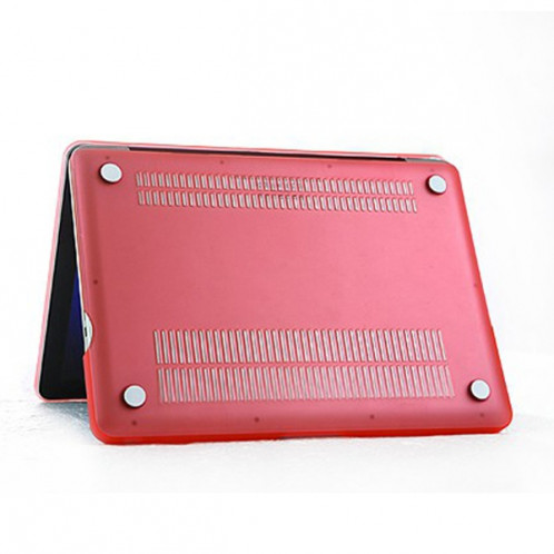 ENKAY pour MacBook Pro 13.3 pouces (US Version) / A1278 4 en 1 Coque de protection en plastique dur givré avec protecteur d'écran et protège-clavier et bouchons anti-poussière (rose) SE302F1274-011
