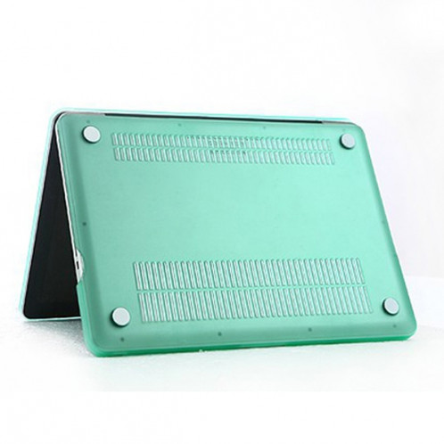 ENKAY pour MacBook Pro 13,3 pouces (US Version) / A1278 4 en 1 Coque de protection en plastique dur avec protection d'écran et protège-clavier et bouchons anti-poussière (vert) SE302G221-011