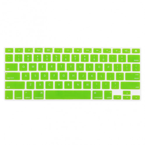 ENKAY pour MacBook Pro 13,3 pouces (US Version) / A1278 4 en 1 Coque de protection en plastique dur avec protection d'écran et protège-clavier et bouchons anti-poussière (vert) SE302G221-011