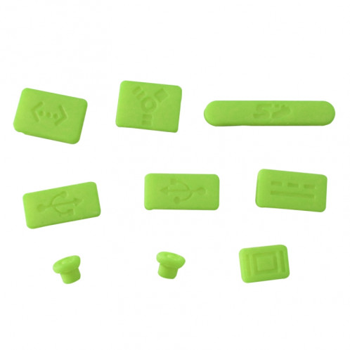 ENKAY pour MacBook Pro 13,3 pouces (US Version) / A1278 4 en 1 Coque de protection en plastique dur avec protection d'écran et protège-clavier et bouchons anti-poussière (vert) SE302G221-011