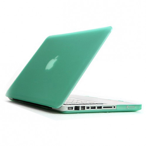 ENKAY pour MacBook Pro 15,4 pouces (US Version) / A1286 4 en 1 Coque de protection en plastique dur avec protection d'écran et clavier anti-poussière et bouchons anti-poussière (vert) SE303G750-09