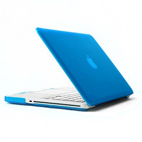 ENKAY pour MacBook Pro 15,4 pouces (US Version) / A1286 4 en 1 Coque de protection en plastique dur givré avec protecteur d'écran et protège-clavier et bouchons anti-poussière (bleu) SE303L565-09