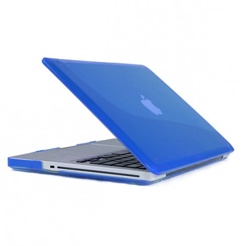 ENKAY pour MacBook Pro 13,3 pouces (US Version) / A1278 4 en 1 Crystal Hard Shell Housse de protection en plastique avec protecteur d'écran et clavier de protection et bouchons anti-poussière (bleu foncé) SE304D182-08