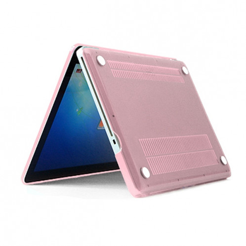 ENKAY pour MacBook Pro 15,4 pouces (US Version) / A1286 4 en 1 Crystal Hard Shell Housse de protection en plastique avec protecteur d'écran et clavier de protection et bouchons anti-poussière (rose) SE305F717-010