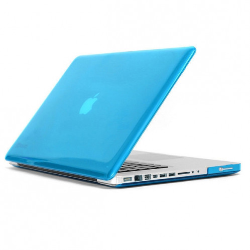 ENKAY pour MacBook Pro 15.4 pouces (US Version) / A1286 4 en 1 Crystal Hard Shell boîtier de protection en plastique avec protecteur d'écran et clavier de protection et bouchons anti-poussière (bleu) SE305L403-010