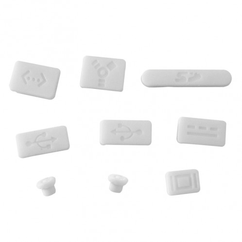 ENKAY pour MacBook Pro 15,4 pouces (version US) / A1286 4 en 1 Crystal Hard Shell boîtier de protection en plastique avec protecteur d'écran et clavier de protection et bouchons anti-poussière (blanc) SE305W1820-08