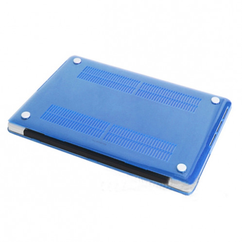 ENKAY pour MacBook Pro Retina 13,3 pouces (US Version) / A1425 / A1502 Coque de protection en plastique avec protection d'écran et protège-clavier et bouchons anti-poussière 4 en 1 (bleu foncé) SE306D1477-011