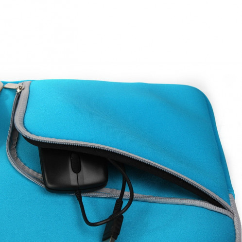 Double poche Zip sac à main sac d'ordinateur portable pour Macbook Air 11,6 pouces (bleu foncé) SH310D736-08