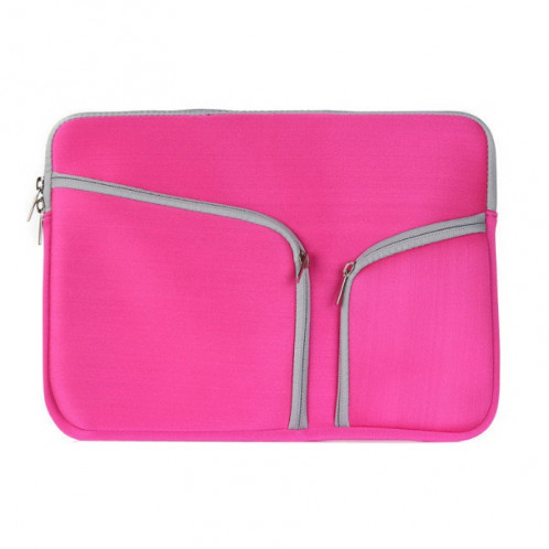 Double poche Zip sac à main pour ordinateur portable sac pour Macbook Air 11,6 pouces (Magenta) SH310M413-08