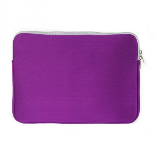 Sac d'ordinateur portable de poche de sac à main de double poche pour Macbook Air 13 pouces (violet) SH313P1671-08