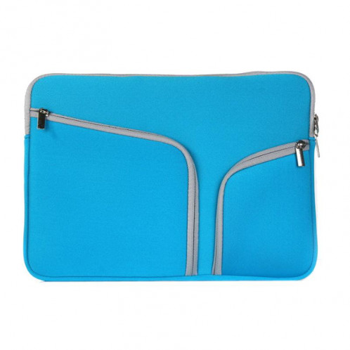 Double poche Zip sac à main pour ordinateur portable sac pour Macbook Pro 15 pouces (bleu foncé) SH314D29-08