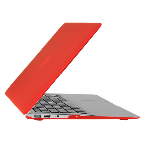 ENKAY pour Macbook Air 11,6 pouces (version US) / A1370 / A1465 Hat-Prince 3 en 1 Coque de protection en plastique dur givré avec clavier de protection et prise de poussière de port (rouge) SE580R1544-09