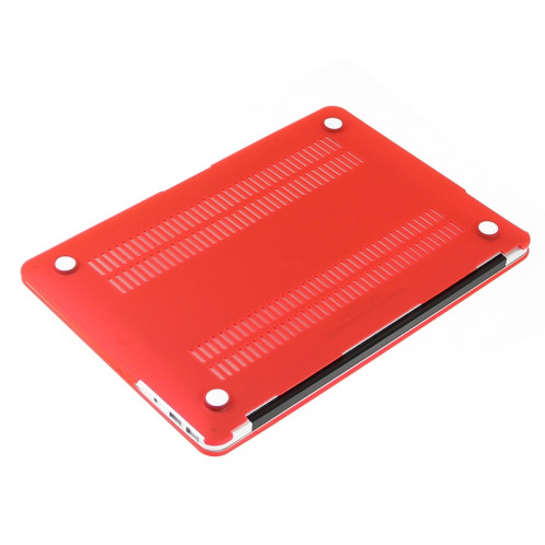 ENKAY pour Macbook Air 11,6 pouces (version US) / A1370 / A1465 Hat-Prince 3 en 1 Coque de protection en plastique dur givré avec clavier de protection et prise de poussière de port (rouge) SE580R1544-09