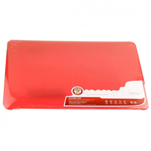 ENKAY pour Macbook Air 13,3 pouces (Version US) / A1369 / A1466 Hat-Prince 3 en 1 Coque de protection en plastique dur avec protection de clavier et prise de poussière de port (rouge) SE581R59-09