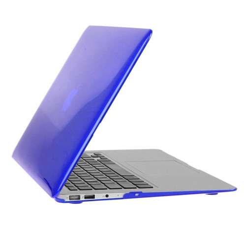 ENKAY pour Macbook Air 11.6 pouces (version US) / A1370 / A1465 Hat-Prince 3 en 1 Crystal Hard Shell Housse de protection en plastique avec clavier de protection et prise de poussière Port (Bleu foncé) SE901D1672-010