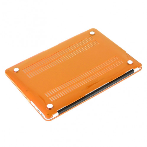 ENKAY pour Macbook Air 11.6 pouces (version US) / A1370 / A1465 Hat-Prince 3 en 1 Crystal Hard Shell Housse de protection en plastique avec clavier de protection et prise de poussière de port (Orange) SE901E1580-010