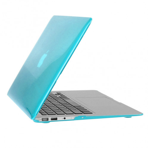 ENKAY pour Macbook Air 11,6 pouces (version US) / A1370 / A1465 Hat-Prince 3 en 1 cristal dur coque de protection en plastique avec clavier de protection et bouchon de poussière de port (bleu) SE901L1395-010