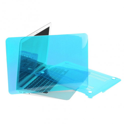 ENKAY pour Macbook Air 11,6 pouces (version US) / A1370 / A1465 Hat-Prince 3 en 1 cristal dur coque de protection en plastique avec clavier de protection et bouchon de poussière de port (bleu) SE901L1395-010