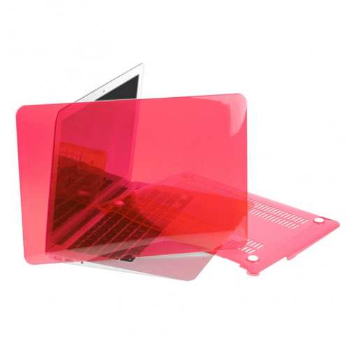 ENKAY pour Macbook Air 11,6 pouces (version US) / A1370 / A1465 Hat-Prince 3 en 1 Crystal Hard Shell Housse de protection en plastique avec clavier de garde & Port poussière Plug (rouge) SE901R1792-010