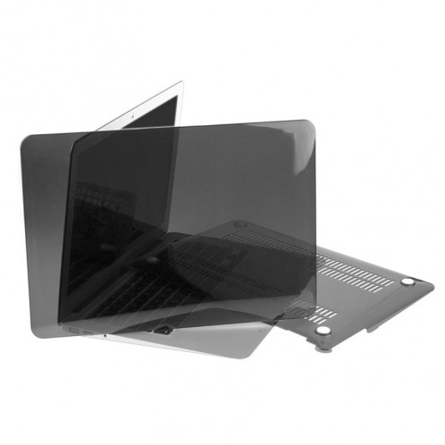 ENKAY pour Macbook Air 13,3 pouces (version US) / A1369 / A1466 Hat-Prince 3 en 1 Crystal Hard Shell étui de protection en plastique avec clavier de garde & Port poussière Plug (Noir) SE902B1265-010