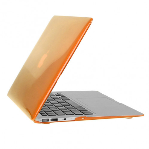 ENKAY pour Macbook Air 13,3 pouces (version US) / A1369 / A1466 Hat-Prince 3 en 1 Crystal Hard Shell Housse de protection en plastique avec clavier de protection et prise de poussière de port (Orange) SE902E431-010